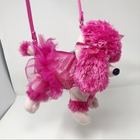 Poochie & Company Dog Poodle Pink Girls Purse - Picture 2 of 12